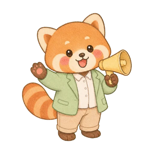 お祭りレッサーパンダ