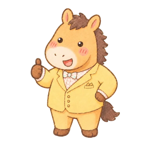 疾走のウマ
